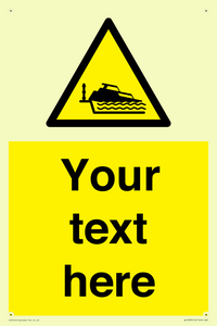 Custom warning grounding cruiser on lock cill